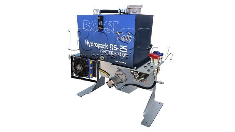 TRAKTOR HIDRAULIKUS EGYSÉG KAPACITÁS 70lit ÁRAMLÁS 53lit/perc 2XP80 - OLJAS HŰTŐVEL