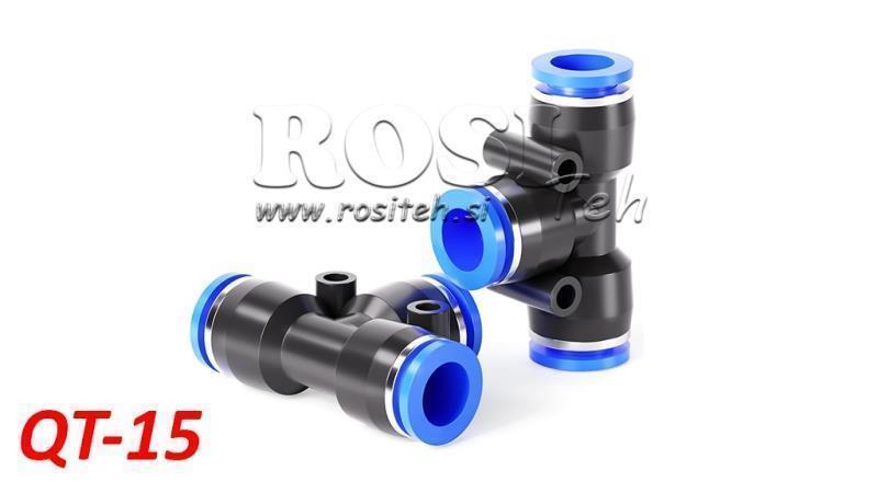 PNEUMATIC PLUG T CONNECTION TPA WITHOUT THREAD QT-15