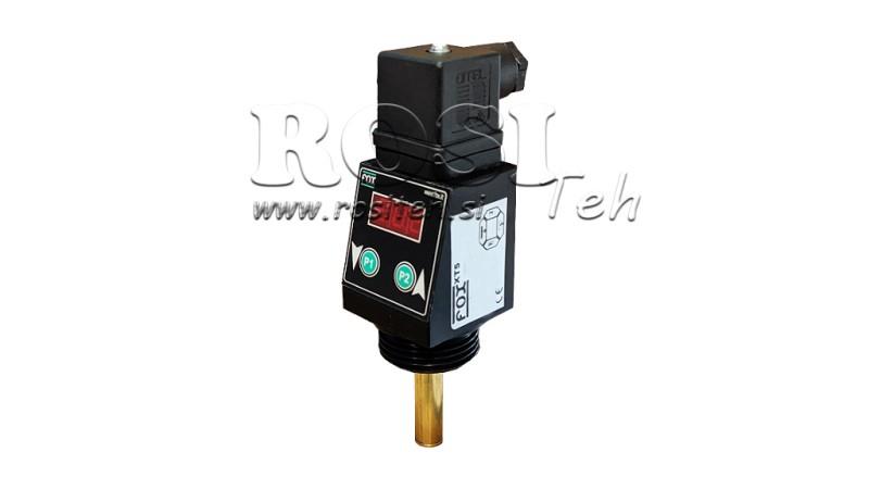 TERMOSTATO CON DISPLAY XT51V 0-100°C l-50mm