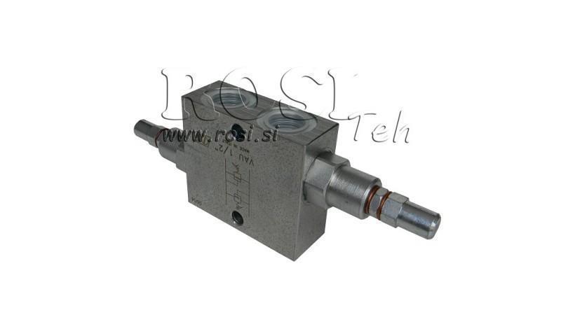 HYDRAULISCHER DRUCKREGULATOR DOPPEL VAU 1/2 10-180 BAR