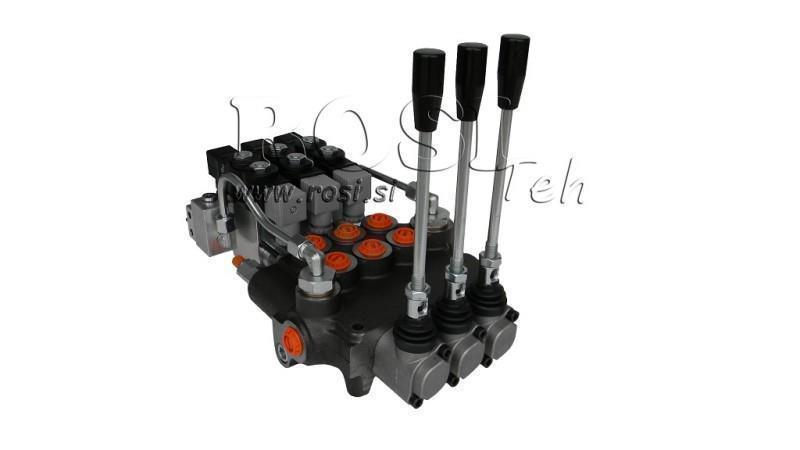 HIDRAULIKUS SZELEP 3xP80 - EO 12V