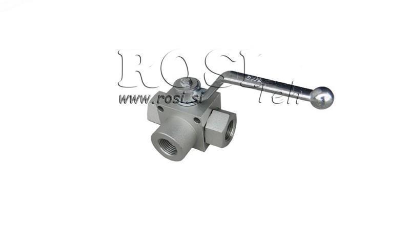 MANUELE 3-WEG KLEP RS3 3/8 - 500BAR - 35 lit