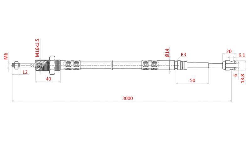 Pleteni L=3000 - vilice