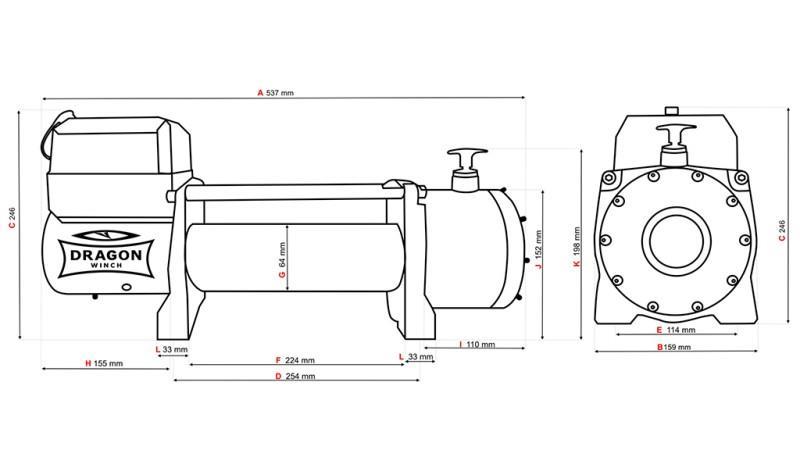 12 V ELEKTRIČNO VITLO DWM 13000 HD - 5897 kg - SINTETIČKO UŽE