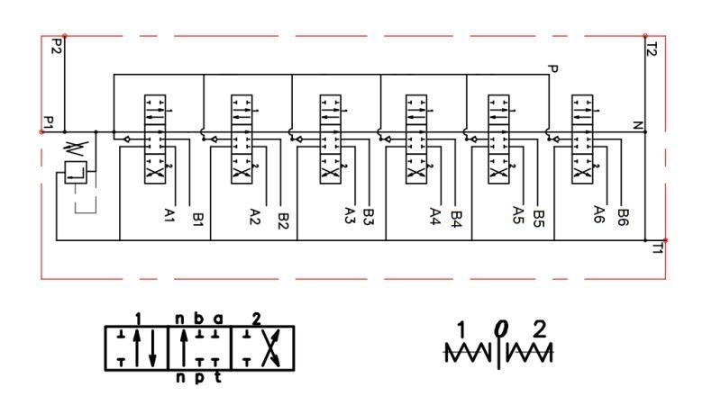 HIDRAULIKUS SZELEP 6xPC100