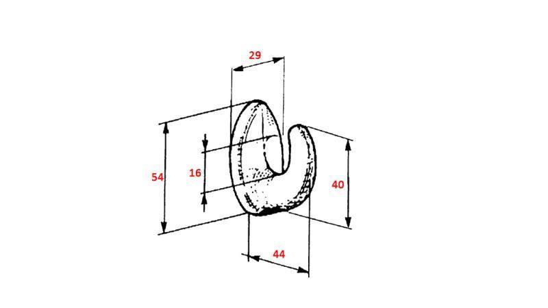 TRAILER WELDING HOOK FOR CARGO MOORING