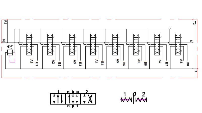 HIDRAULIČNI VENTIL 8xPC70 2X JOYSTICK