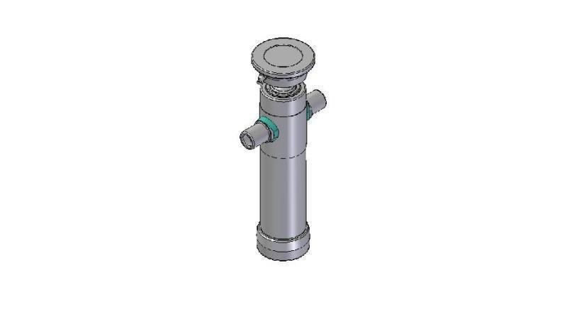 2021S -TELESKOPZYLINDER STANDARD/KUGEL 2 STUFEN HUB 525 DURCHMESSER 80