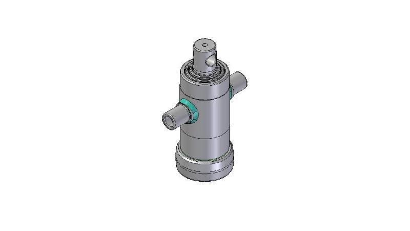 2031F -TELESCOPIC CYLINDER STANDARD/HOLE 3 STAGES STROKE 500 DIAMETER 95