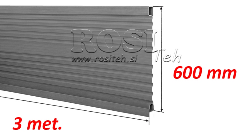 PANEL BOCZNY PRZYCZEPY 3 MET. - WYSOKOŚĆ 600 MM