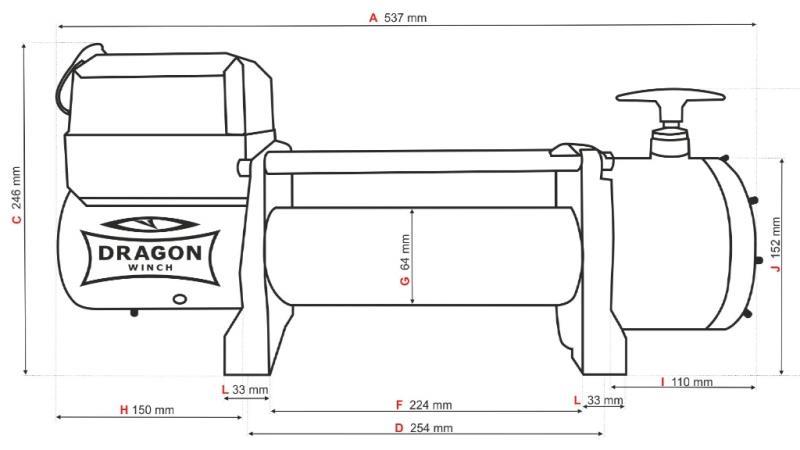 24 V ELEKTRICKÝ NAVIJAK DWT 14000 HD - 6350 kg