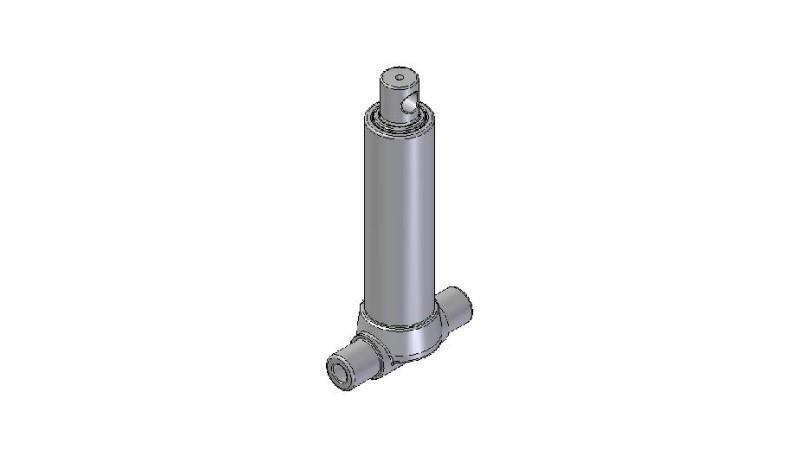 2520F -TELESCOPIC CYLINDER INFERIOR – HOLE 2 STAGES TRAVEL 455 DIAMETER 80