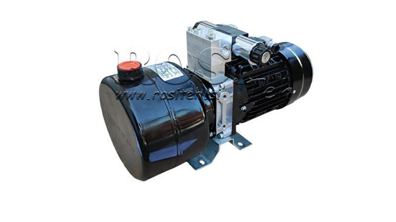 AGREGAT HIDRAULIC MINI 380V AC (0.75 kW) 85 bar - 3.7 cc - 5.2 lit/min - rezervor 4 lit