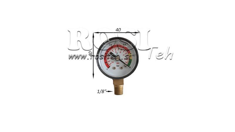 VÁKUUMMÉRŐ HIDRAULIKUS SZŰRŐHÖZ-1-0 BAR-1/8