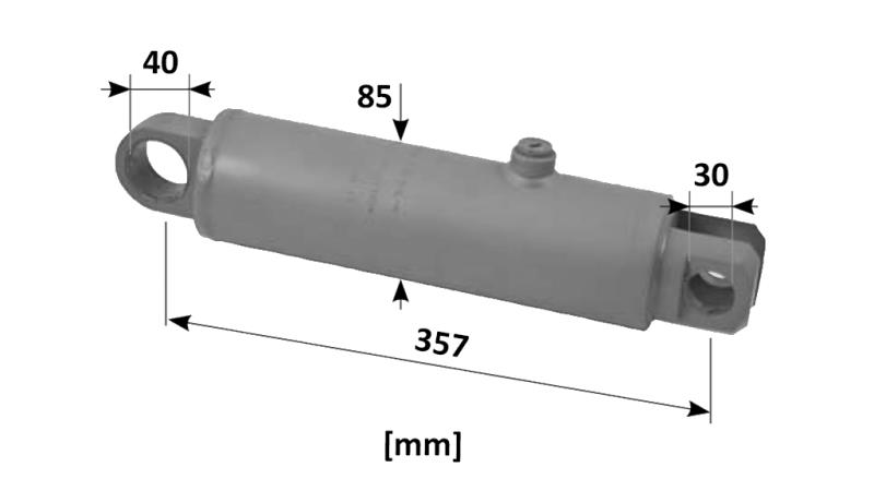 HYDRAULIC POWER STEERING CYLINDER SAME OEM-9123.331.4 - 9104.331.4