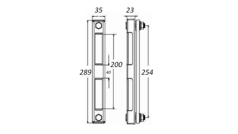 SKALA ZA MIJERENJE TEMPERATURE PRODUŽENA - M12 254mm