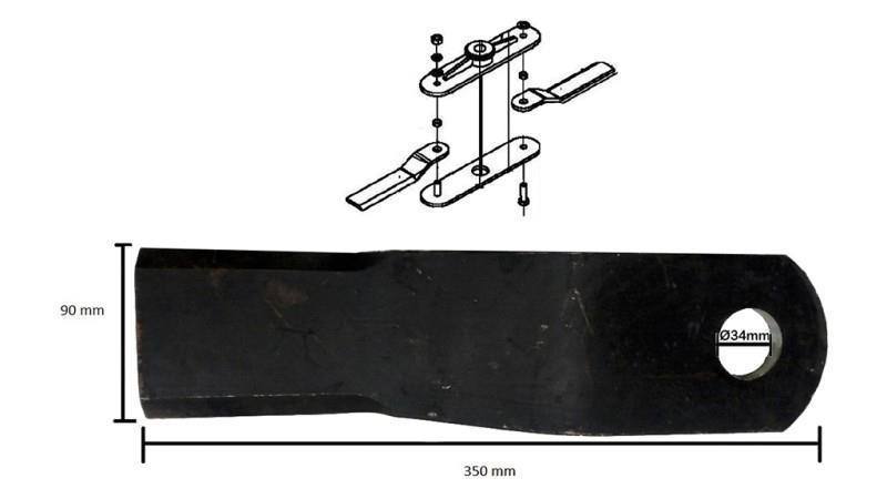 PEILIŲ RINKINYS TM100 REDUKTORIUI LF-205 MULČIUOTUVUI