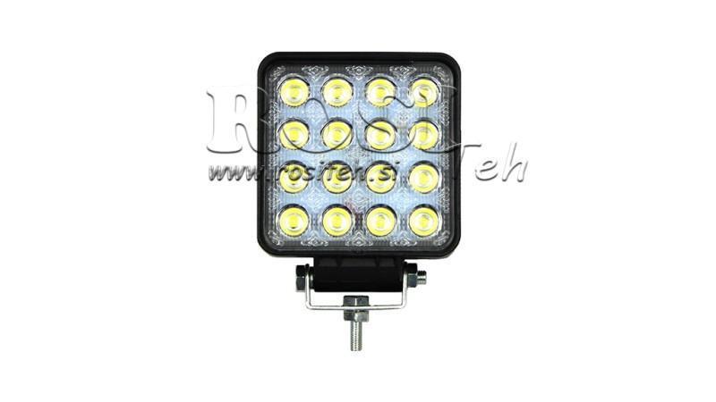 LAMPADA DA LAVORO A LED - LUCE 16 LED 48W 12V-24V