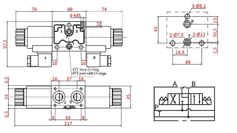 HIDRAULIČKI ELEKTRO MAGNETNI VENTIL YEAT- SASTAVLJIVI 12V N6