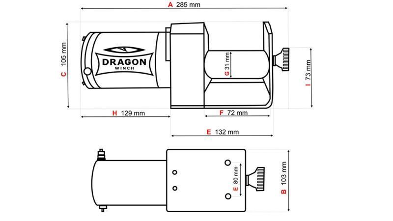 12 V ELEKTRIČNO VITLO DWM 2000 ST - 907 kg