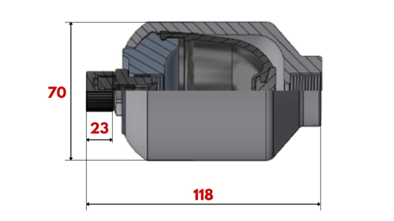 ΥΔΡΑΥΛΙΚΟΣ ΑΚΟΥΜΠΛΩΤΗΣ 0.15 ΛΙΤ - M18X1.5