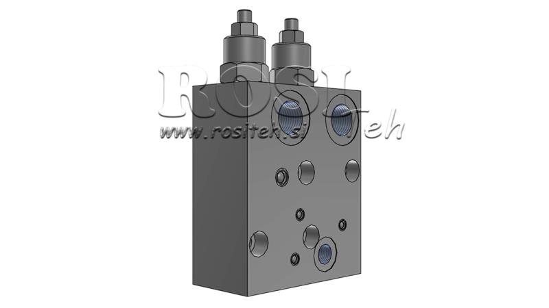 VENTIL PRO HYDRAULICKOU BRZDU HYDRAULICKÉHO MOTORU KPBR-250/1/D