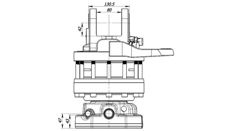 HYDRAULISK ROTATOR 10000/5000 KG MED FLÄKT