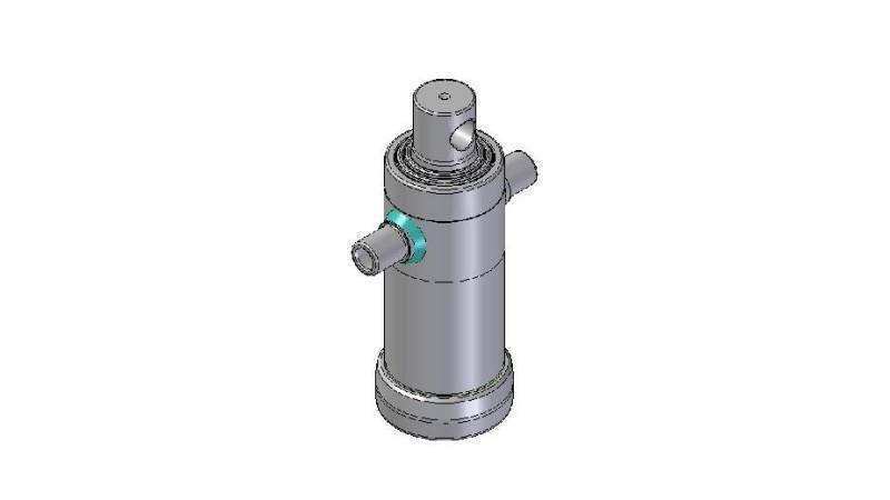 3032F -TELESCOPISKAIS CILINDRS STANDARTS/CAURUMS 3 POSMI Gājiens 683 diametrs 112