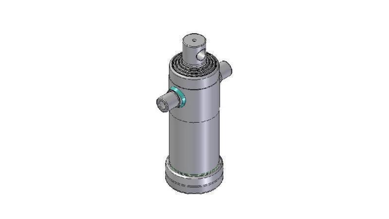3044F -TELESKOPZYLINDER STANDARD/LOCH 4 STUFEN HUB 1050 FI 124