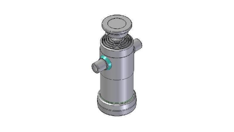 3093S - TELESCOPIC CYLINDER STANDARD/PALLON 5 VAIHEITA ISKU 1190 HALKAISIJA 124
