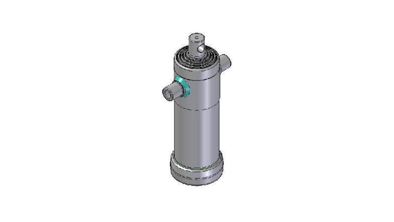3094F -TELESKOPZYLINDER STANDARD/LOCH 5 STUFEN HUB 1490 FI 124
