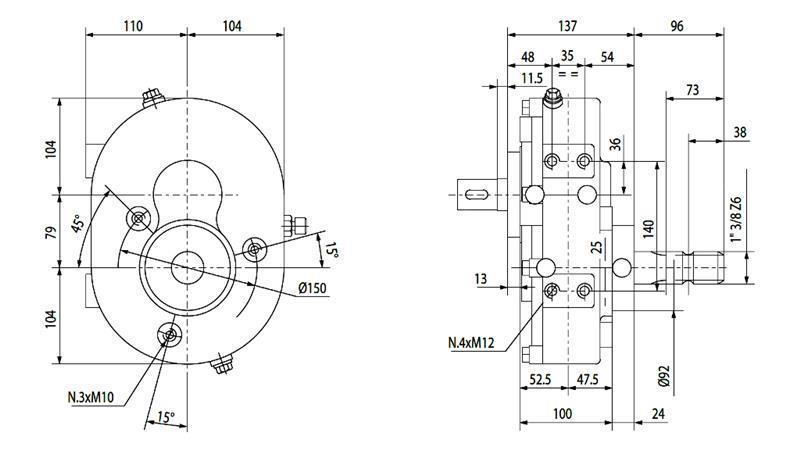 ΜΕΤΑΤΡΟΠΕΑΣ ΑΝΤΙΣΤΡΟΦΗΣ A-3A 1:1 (30HP-22.1W)