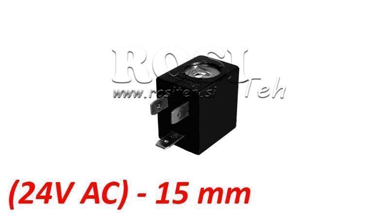 (15) EL. MAG. SPOEL 24V AC 4VA VOOR PNEUMATISCH VENTIEL 1/8