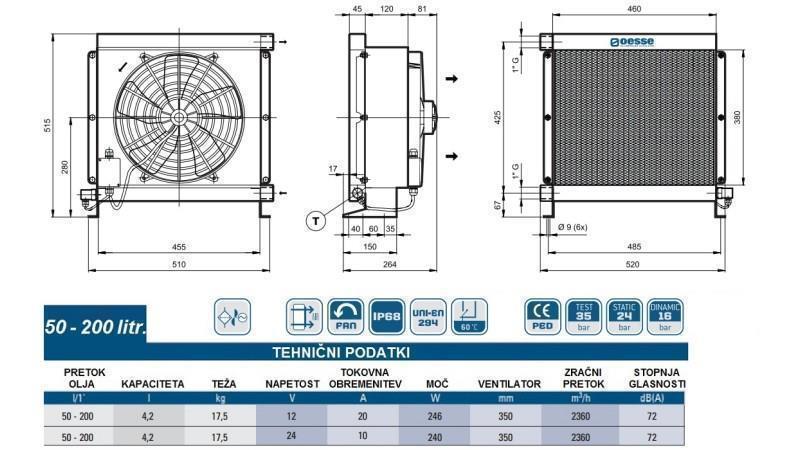OLJAKYLARE DC 12V HY05702 50-200 LIT