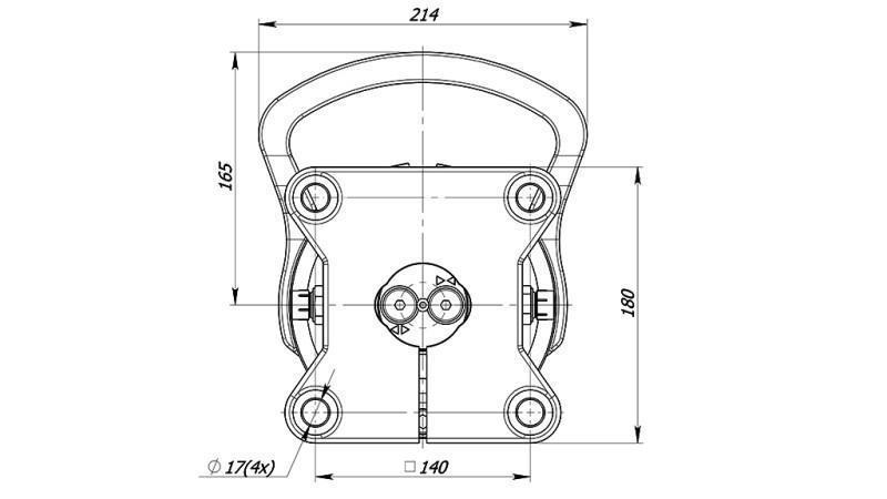 HYDRAULICKÝ ROTÁTOR 4500/2250 KG S PRÍRUBOU