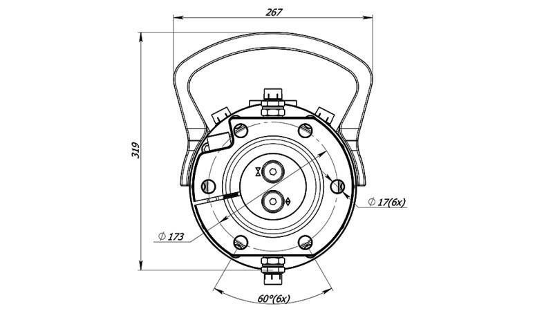 HIDRAULIČNI ROTATOR 12000/6000 KG SA PRIRUBNICOM