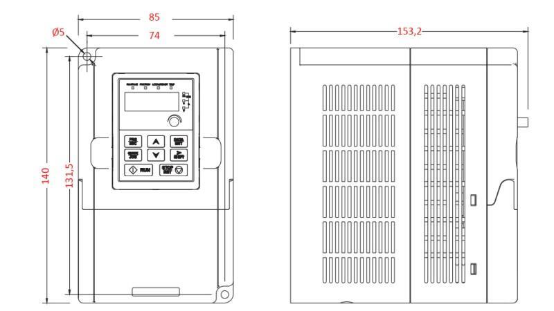 FREKVENCIJSKI PRETVARAČI – INVERTER 1Faz 0,75kW GD10-0R7G-S2-B