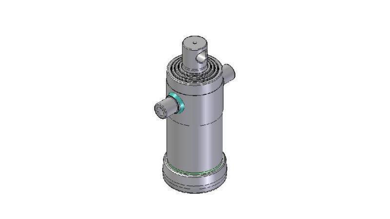 4041F -CILINDRO TELESCOPICO STANDARD/BUCO 4 STADI CORSO 1040 FI 152