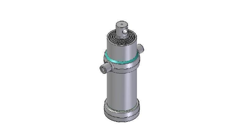 4051F -TELESKOPZYLINDER STANDARD/LOCH 5 STUFEN HUB 2120 FI 170