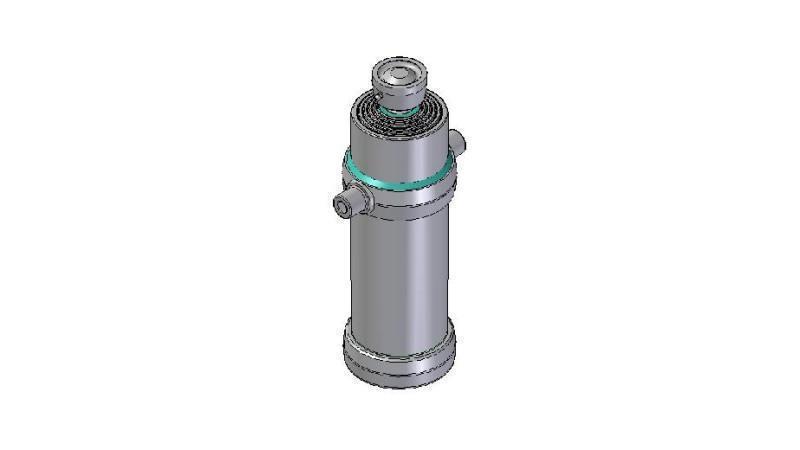 4053S -TELESCOPIC CYLINDER STANDARD/BALL 5 STUFEN HUB 2450 DURCHMESSER 190