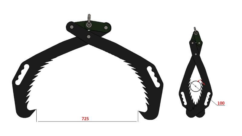 FORESTRY LOG TONG - GRAPPLE GRIPPER HD70 (700mm)