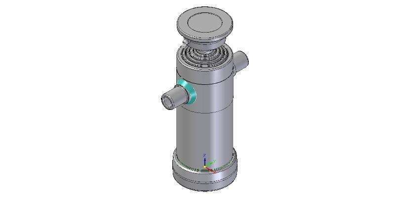 5022S - TELESCOPISCHE CYLINDER STANDAARD/BAL 5 FASES SLAAG 1030 DIAMETER 112