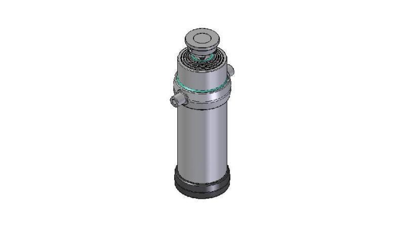 5036S -TELESCOPIC ZYLINDER STANDARD/KUGEL 5 STUFEN HUB 2675 DURCHMESSER 215