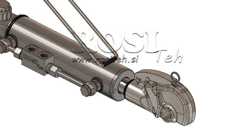 HYDRAULIC SPECIAL TOP LINK WITH HOOK - 2 CAT. 63/35-210 (45-95HP)(25,4 - gr.2)