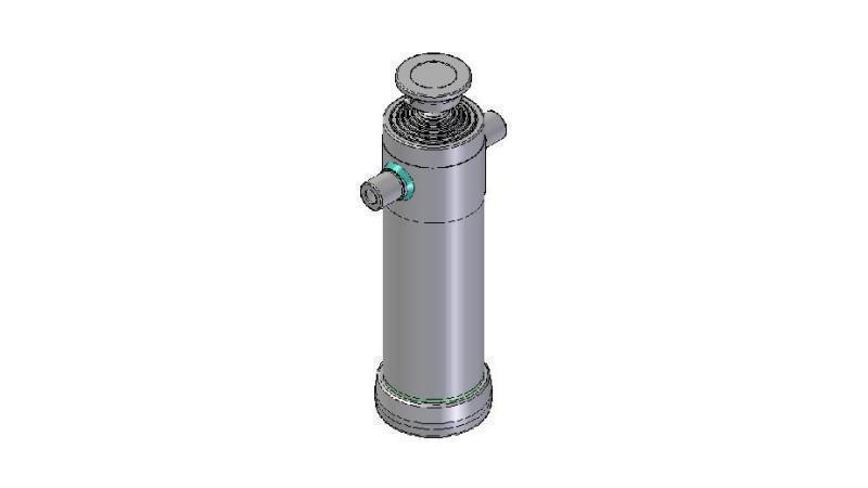 6012S -TELESCOPIC CYLINDER STANDARD/BALL 6 STAGES STROKE 2977 DIAMETER 152