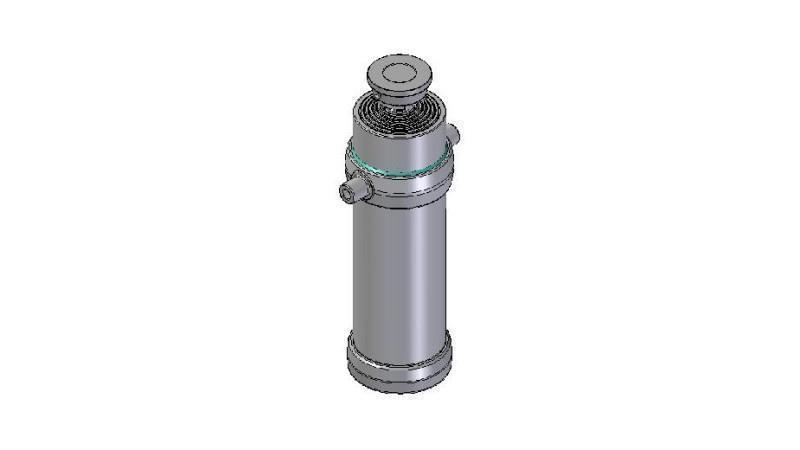 6057S -TELESCOPIC ZYLINDER STANDARD/KUGEL 6 STUFEN HUB 3565 DURCHMESSER 215