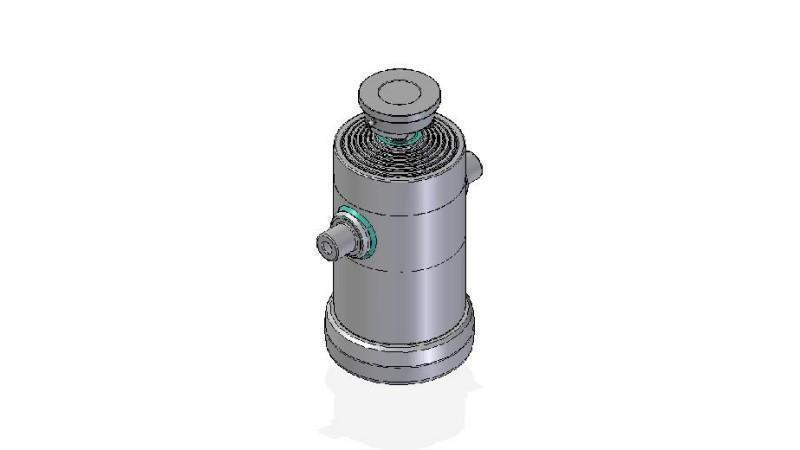 7033S -TELESCOPISK CYLINDER STANDARD/BALL 7 TRIN REJSE 2272 DIAMETER 240