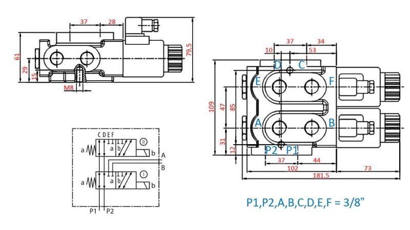 8 PUTNI VENTIL 3/8 12V - 50lit