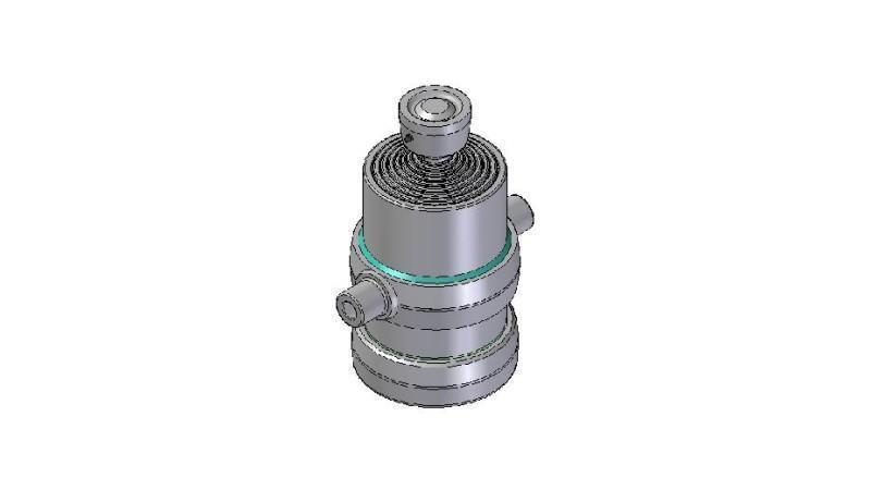 8002S -TELESCOPISCHE CYLINDER STANDAARD/BAL 8 FASES REIS 1540 DIAMETER 190