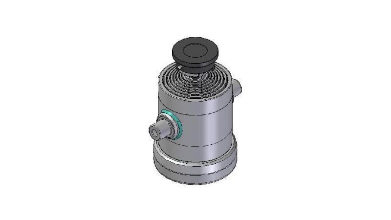 8010S -TELESCOPISK CYLINDER STANDARD/BALL 8 TRIN REJSE 1875 DIAMETER 240